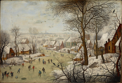 Winter Landscape with Bird Trap - Pieter Brueghel the Younger by Pieter Bruegel the Elder