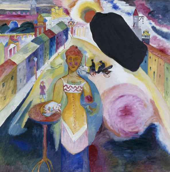 Woman In Moscow (Dame In Moskau) - Wassily Kandinsky - Art Prints
