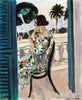 Woman Sitting On A Balcony - Henri Matisse - Neo-Impressionist Art Painting - Posters