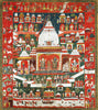 Worship Of Lord Jagannath (Krishna) In His Temple at Puri - 18th Century Vintage Indian Art - Posters