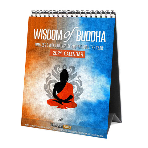 2024 Desk Calendar  - Wisdom of Buddha by Tallenge Store