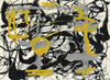 Yellow And Gray - Jackson Pollock - Abstract Expressionist Painting - Canvas Prints