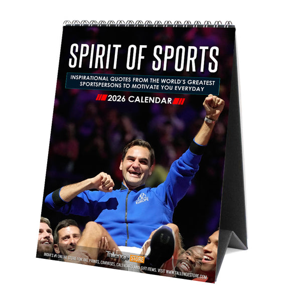 2026 Desk Calendar - Sports Motivational Collection