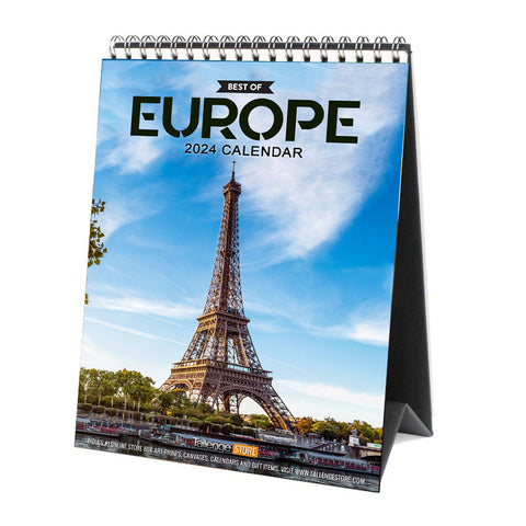 2024 Desk Calendar - Best Of Europe