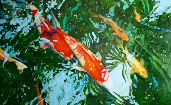 Fishes in a Pond - Large Art Prints