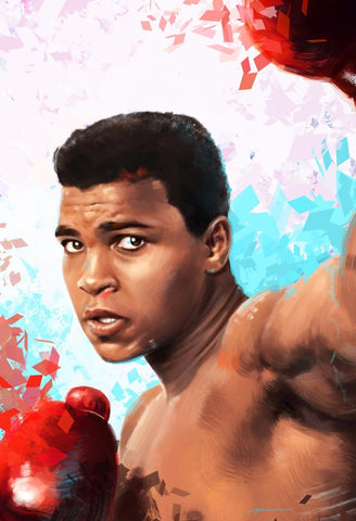 Pop Art - Muhammad Ali by Hamid Raza