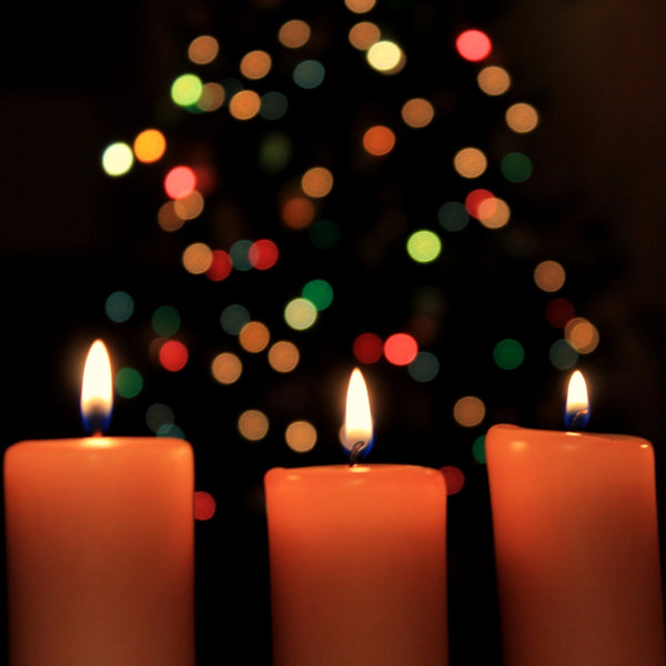 Burning Candles with Bokeh in Background - Framed Prints