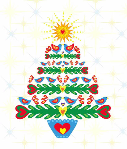 Birdy Christmas Tree - Posters by Sina Irani