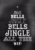 Christmas Quote: Jingle Bells - Framed Prints