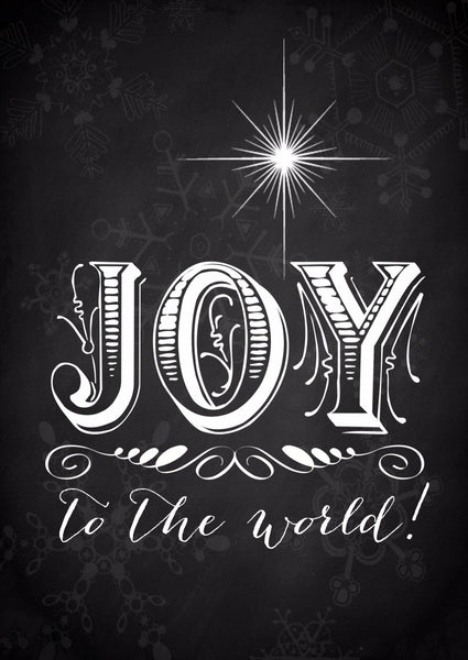Christmas Quote: Joy - Framed Prints