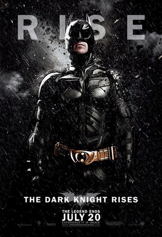 Batman: The Dark Knight Rises Movie Promotional Artwork - Large Art Prints by Joel Jerry