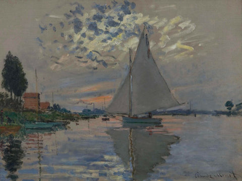 Sailboat – Claude Monet Painting – Impressionist Art by Claude Monet 