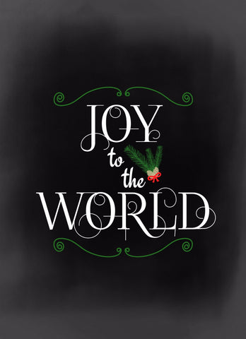 Christmas Quote: Joy - Canvas Prints