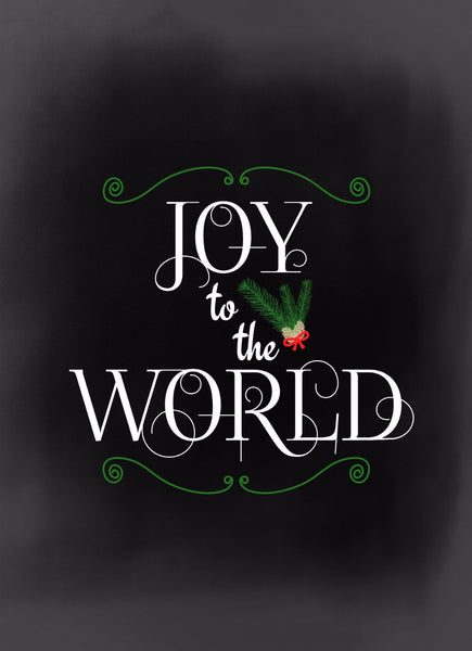 Christmas Quote: Joy - Art Prints