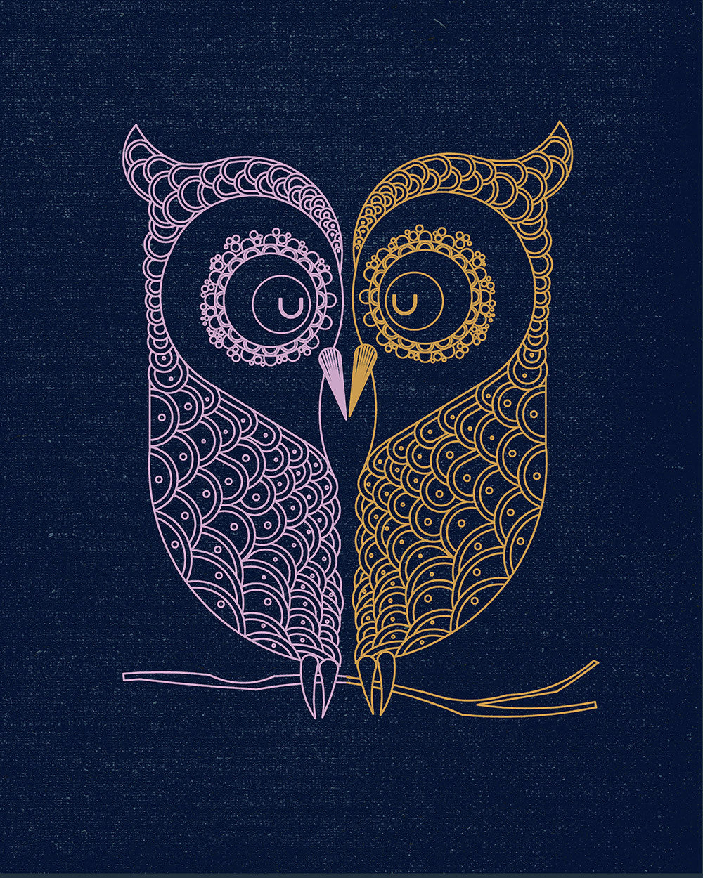 Best Gift for Valentine's Day - Owl Love - Art Prints by Sina ...