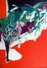 Clear Red Acrylic - Large Art Prints