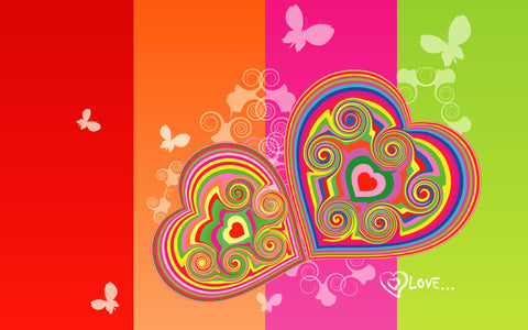 Valentine Hearts - Posters by Sina Irani