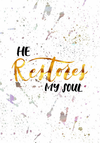 Christmas Quote: Restores - Art Prints
