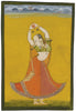 Indian Miniature Art - Folk Art - Dancing Lady - Large Art Prints