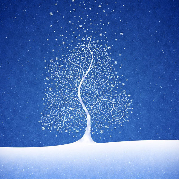 Tree & Snowflakes - Canvas Prints
