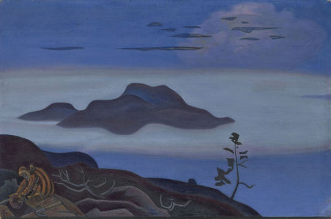 The Treasure – Nicholas Roerich Painting –  Landscape Art - Canvas Prints by Nicholas Roerich