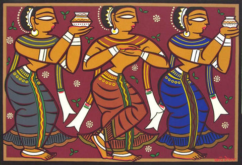 Dancers by Jamini Roy