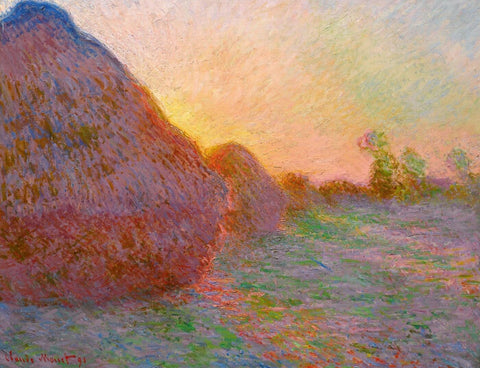 Claude Monet - Grainstack (Sunset) - Art Prints