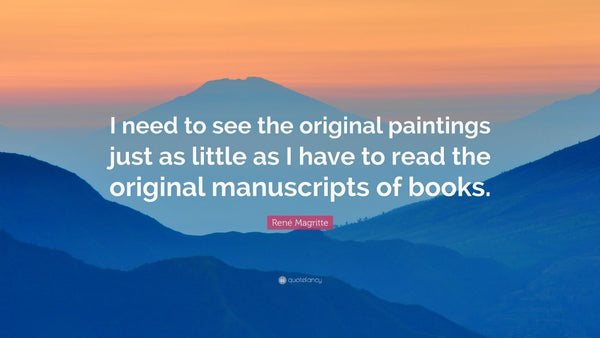 Ren Magritte - Quote - Large Art Prints