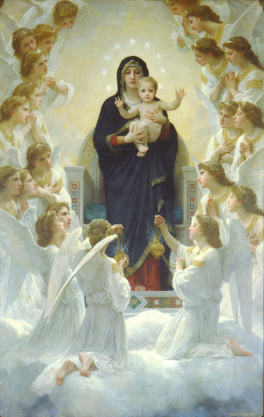 Virgin Mary with Angels - Large Art Prints