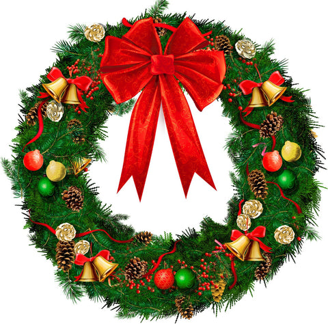 Christmas Wreath - Canvas Prints