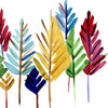 Leaves in Christmas Colors - Art Prints