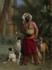 The Negro Master of the Hounds - Jean Leon Gerome - Canvas Prints