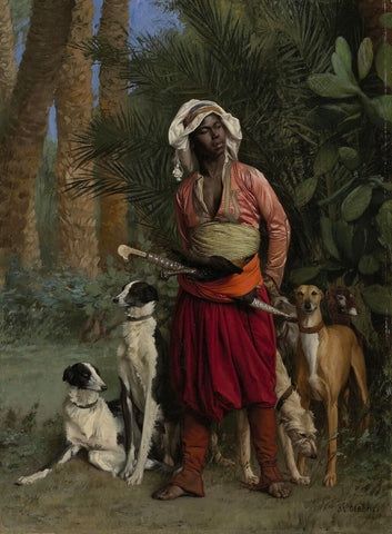 The Negro Master of the Hounds - Jean Leon Gerome by Jean Leon Gerome