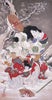 Lady Tokiwa Fleeing with Children - Art Prints