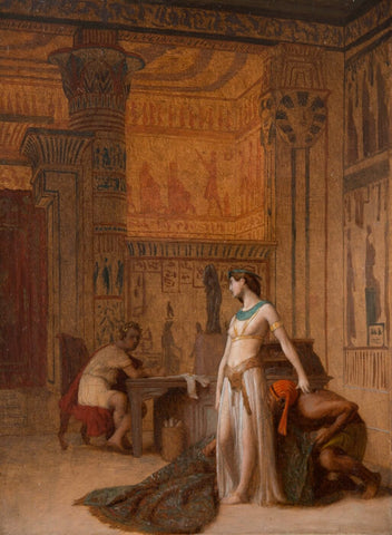 Caesar and Cleopatra - Jean Leon Gerome - Canvas Prints