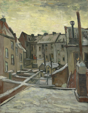 Houses Seen From the Back - Framed Prints by Vincent Van Gogh