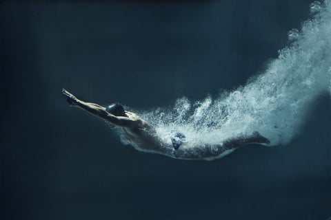 Underwater Swimmer - Framed Prints