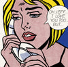 Best Valentine's Day Gift - Love Art by Roy Lichtenstein - Canvas Prints