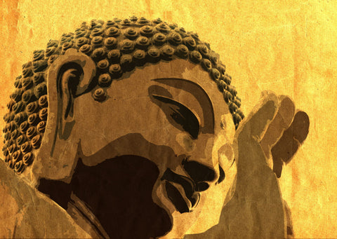 Gautam Buddha - Canvas Prints by Sina Irani