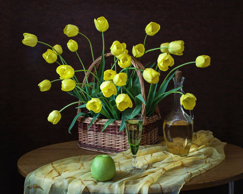 Yellow-Green Still Life - Life Size Posters by Iryna Prykhodzka