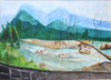 Mansoon Weather Kempu Hole At Shiradi Ghat - Canvas Prints