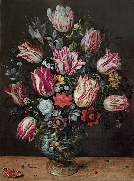 Vase With Tulips - Art Prints