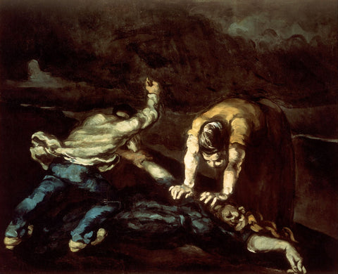 The Murder - Large Art Prints by Paul Cézanne