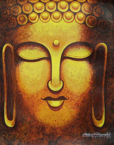 Buddha - Canvas Prints by Chandru S Hiremath