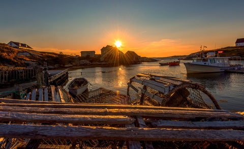 Sunset At The Cove - Large Art Prints by Alec Hickman