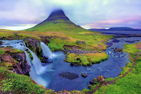 Before Night Kirkjufellsfoss - Large Art Prints by Shane WP