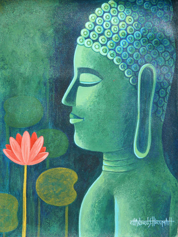 Buddha - Framed Prints by Chandru S Hiremath