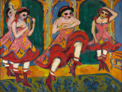 Czardas Dancers - Large Art Prints by Ernst Ludwig Kirchner