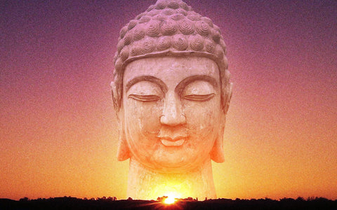 Buddha And The Sky - Framed Prints