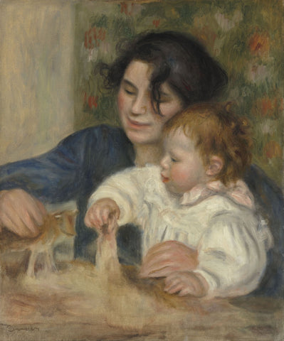 Gabrielle And Jean - Posters by Pierre-Auguste Renoir